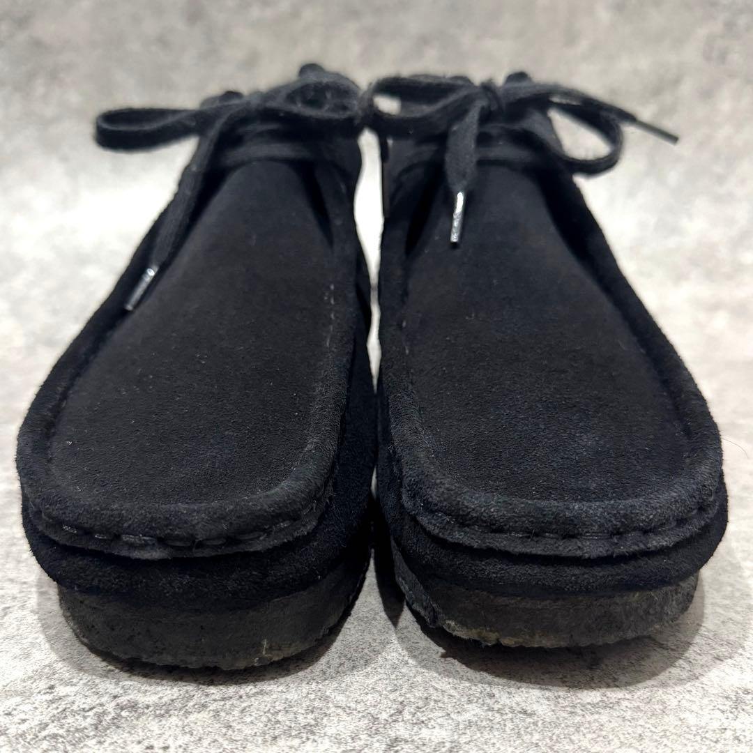 【美品】CLARKS クラークス26 wallabeeワラビー　スエード　黒