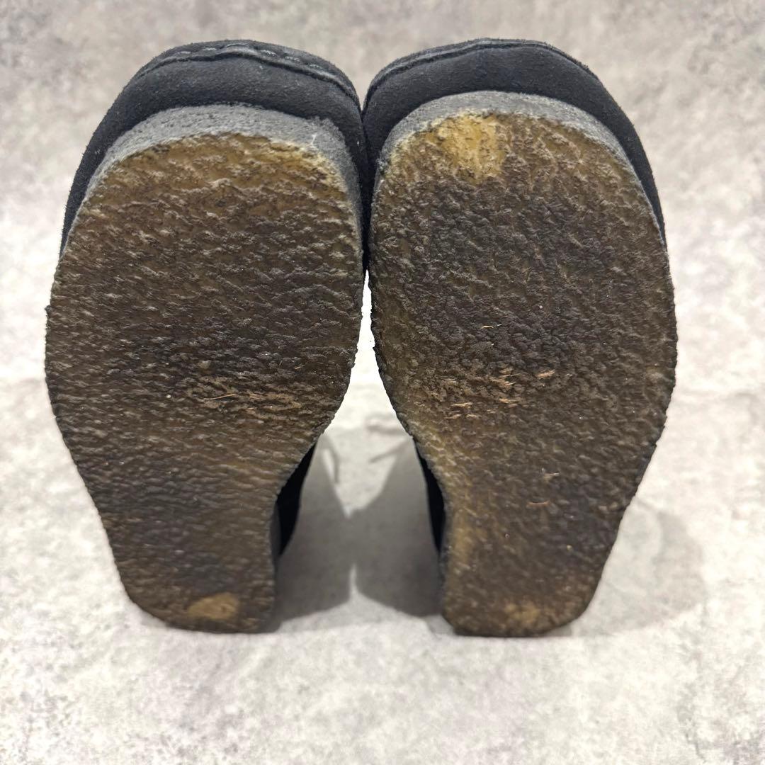 【美品】CLARKS クラークス26 wallabeeワラビー　スエード　黒