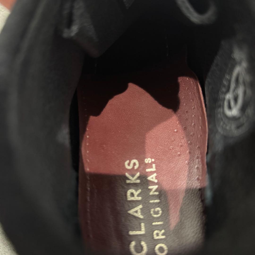 【美品】CLARKS クラークス26 wallabeeワラビー　スエード　黒