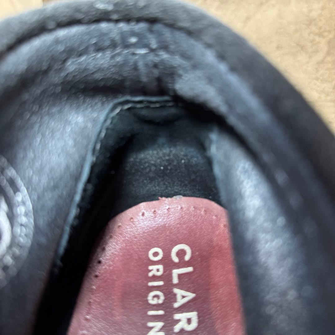 【美品】CLARKS クラークス26 wallabeeワラビー　スエード　黒