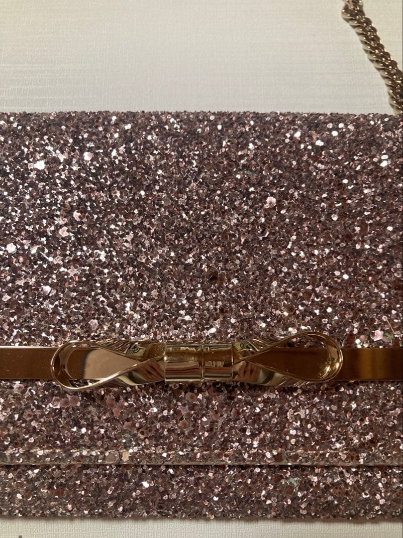 JIMMY CHOO グリッター クラッチバッグ