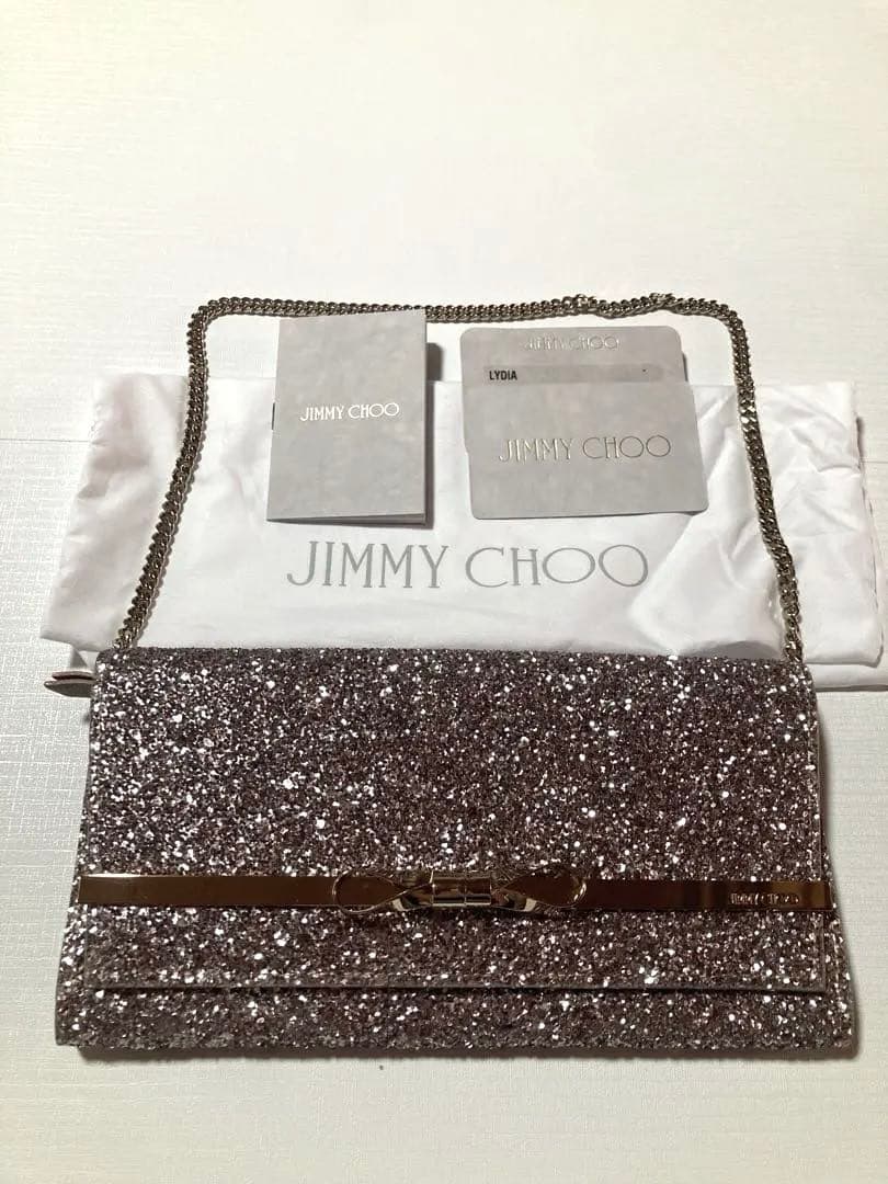 JIMMY CHOO グリッター クラッチバッグ