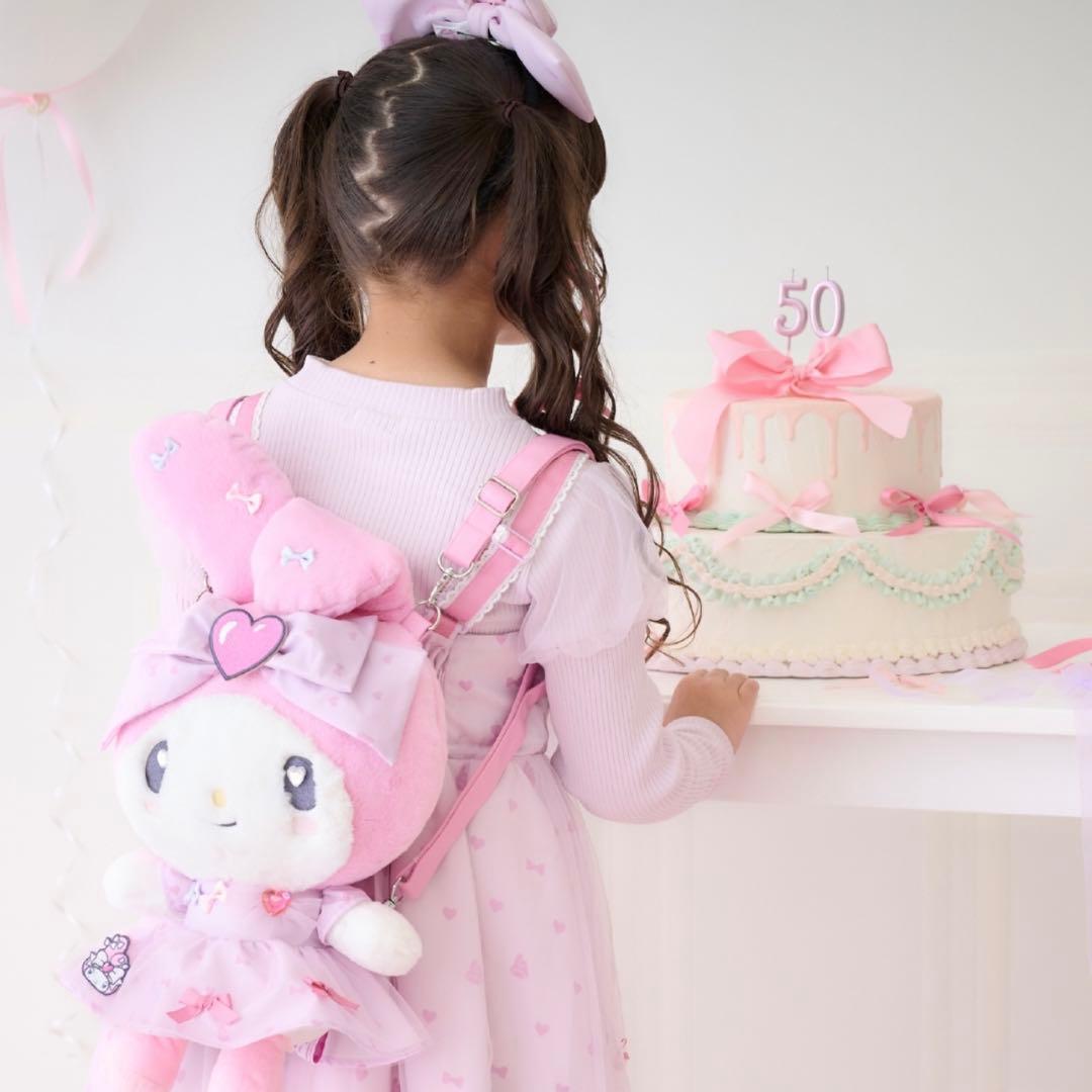 さ*き様 美品　メゾピアノ　マイメロディテレコTシャツ＆ワンピースセット　ピンク