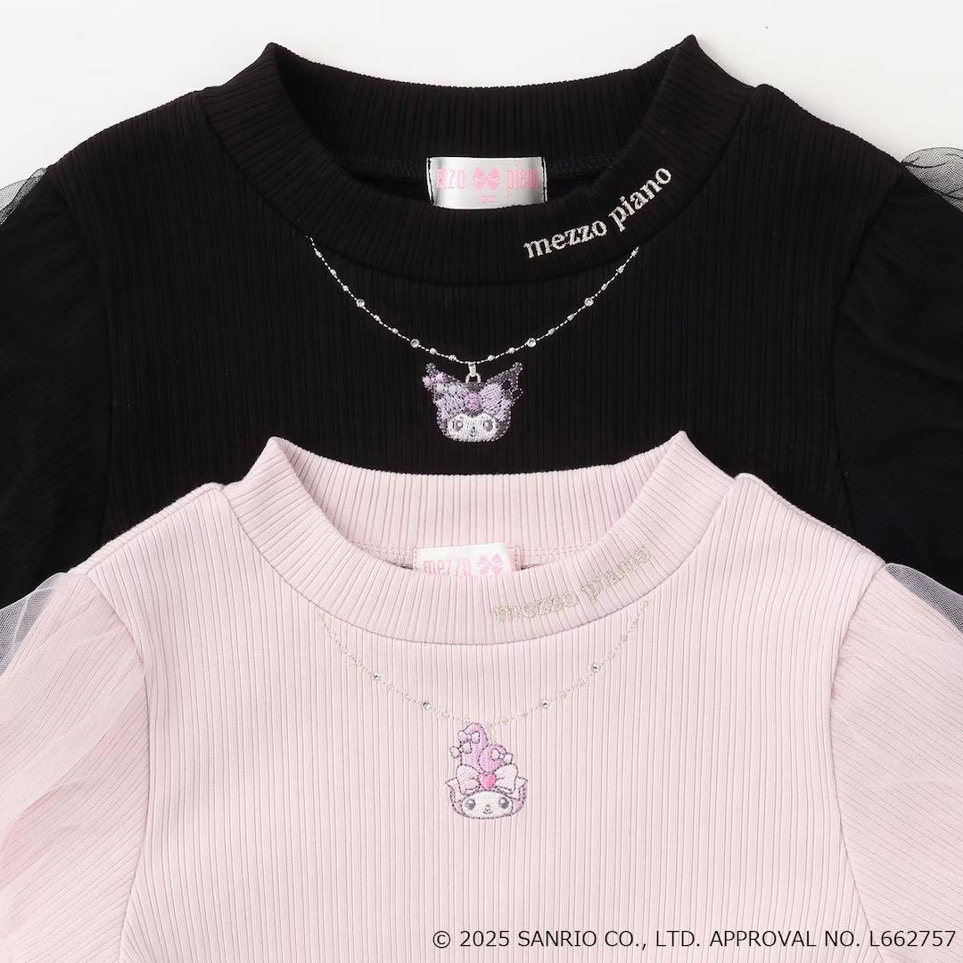 さ*き様 美品　メゾピアノ　マイメロディテレコTシャツ＆ワンピースセット　ピンク