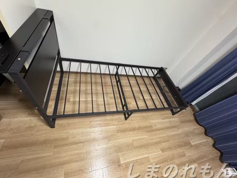 シングルパイプベッドフレーム 耐荷重 200kg 送料無料 組立簡単