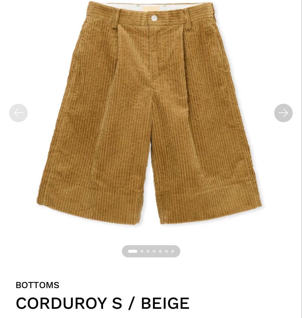 パンツ SHISHIKUI CORDUROY S/ BEIGE
