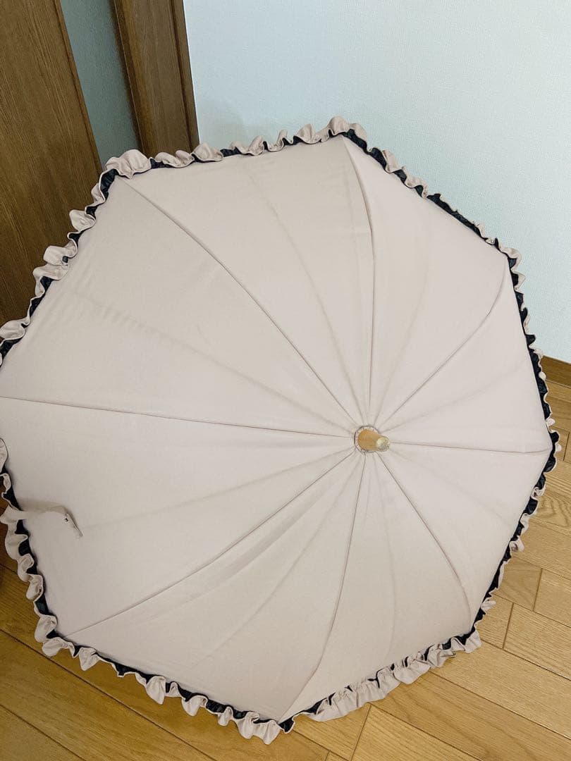 サンバリア 100 日傘 ピンク フリル