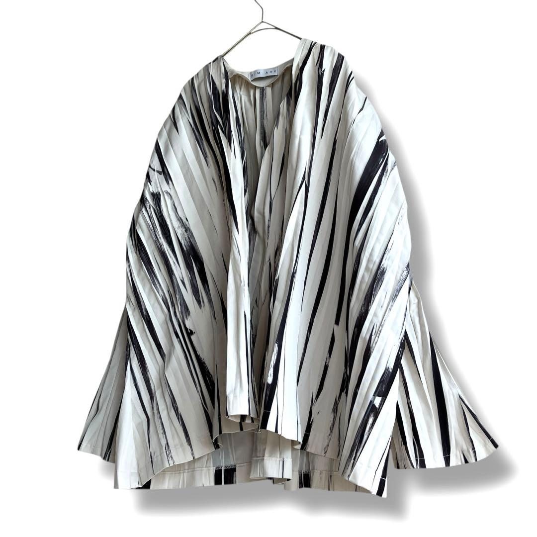 美品✨ リムアーク ブラウス　シャツ　トップス　プリーツ　フレア　長袖