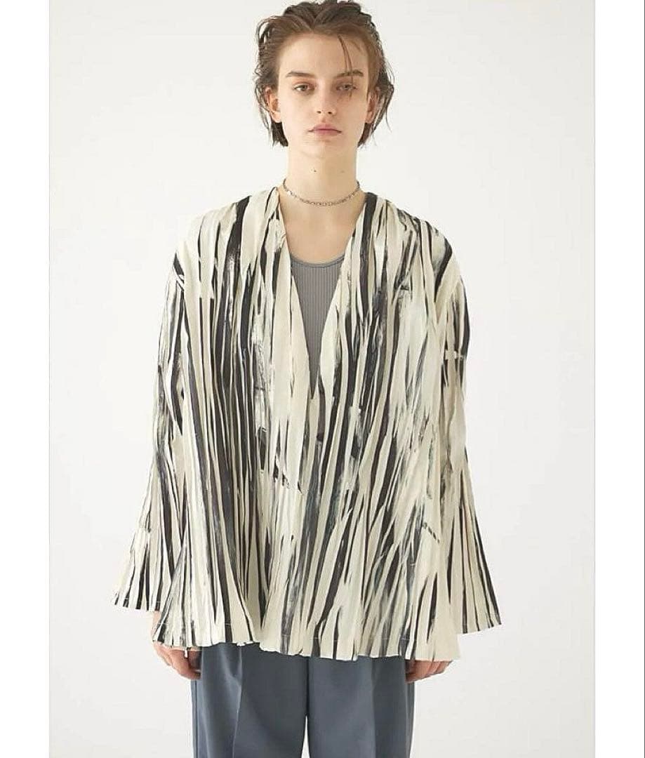 美品✨ リムアーク ブラウス　シャツ　トップス　プリーツ　フレア　長袖