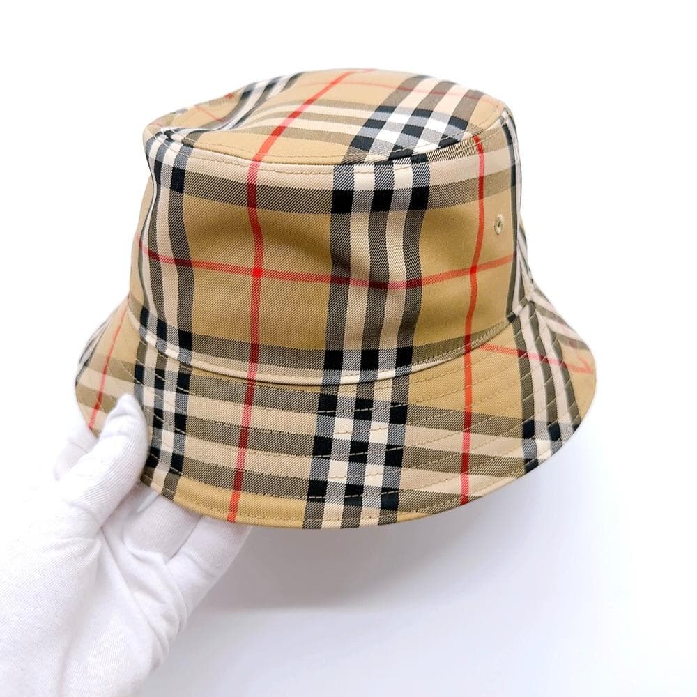 バーバリー コットン ノバチェック ハット 帽子 ブランド