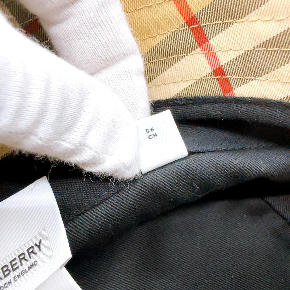 バーバリー コットン ノバチェック ハット 帽子 ブランド