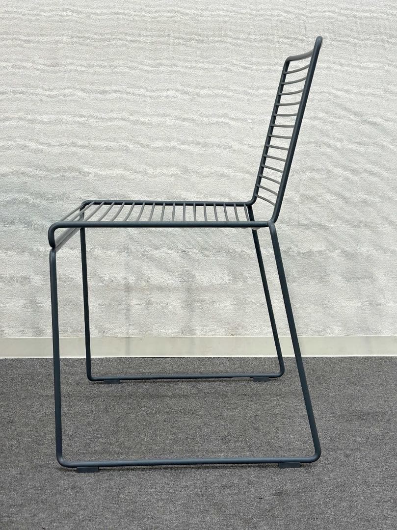 HAY■HEEダイニングチェア　グレー　2脚セット　屋外　スタッキング　ミニマル