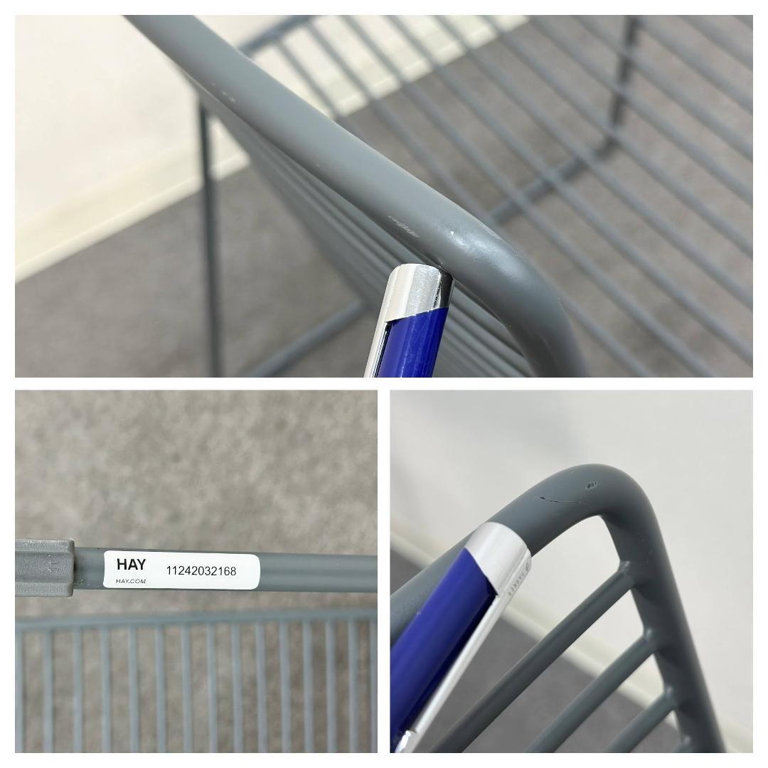 HAY■HEEダイニングチェア　グレー　2脚セット　屋外　スタッキング　ミニマル