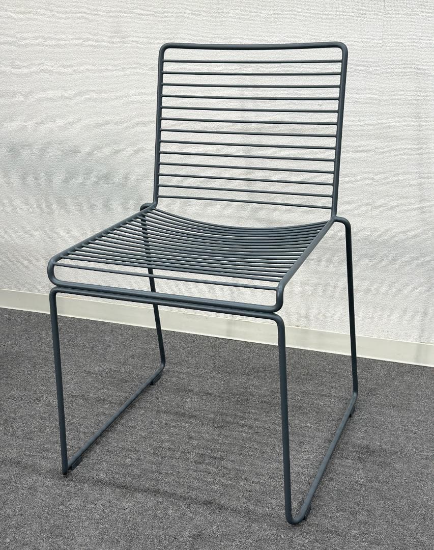 HAY■HEEダイニングチェア　グレー　2脚セット　屋外　スタッキング　ミニマル