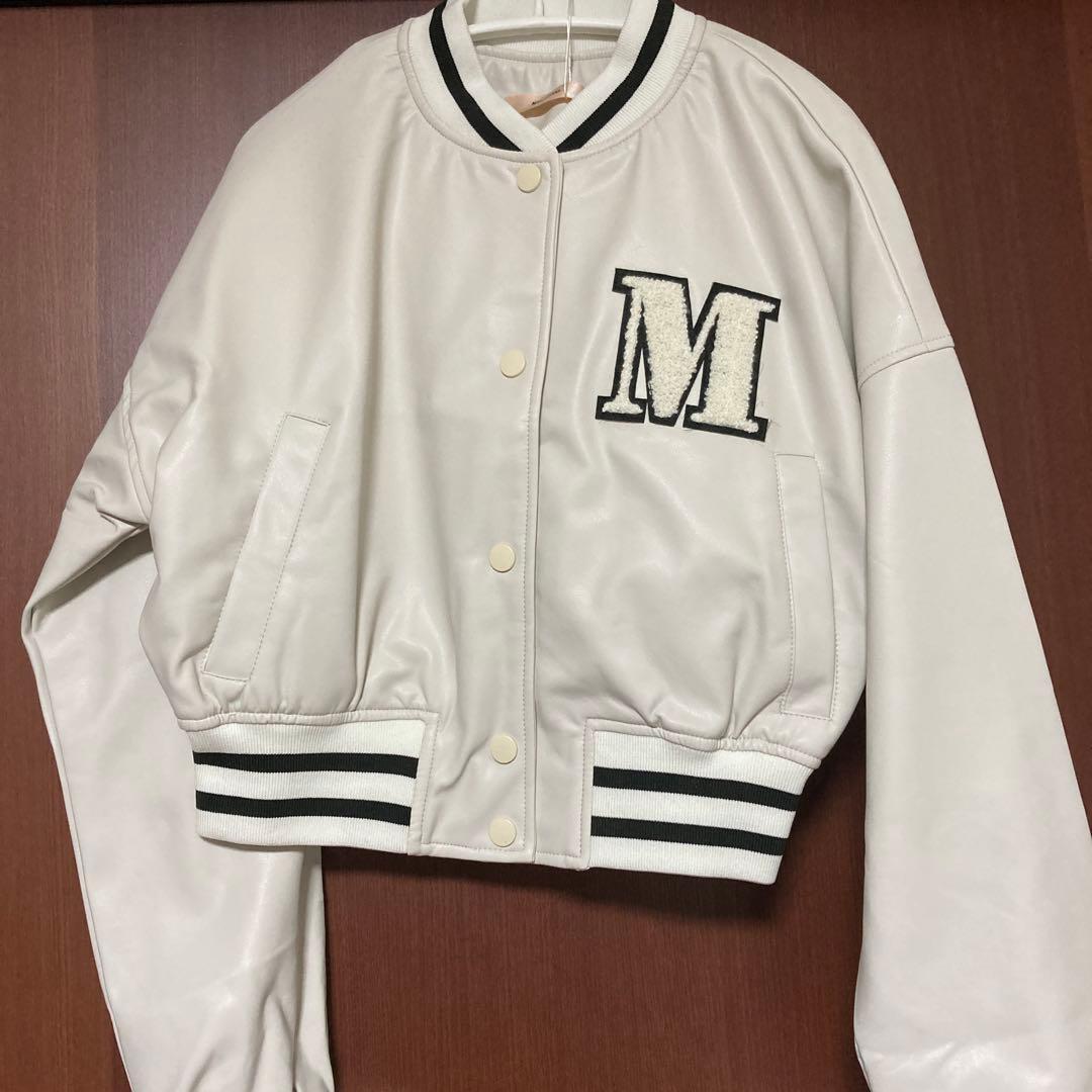 新品タグ付き♡ミストレアス♡スタジャン♡オフホワイト