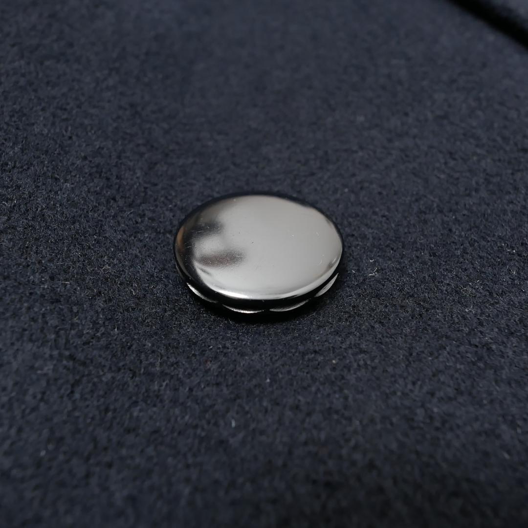 美品【クリスチャンディオール】アンゴラ混 ビッグカラーコート ダブル ブラック9