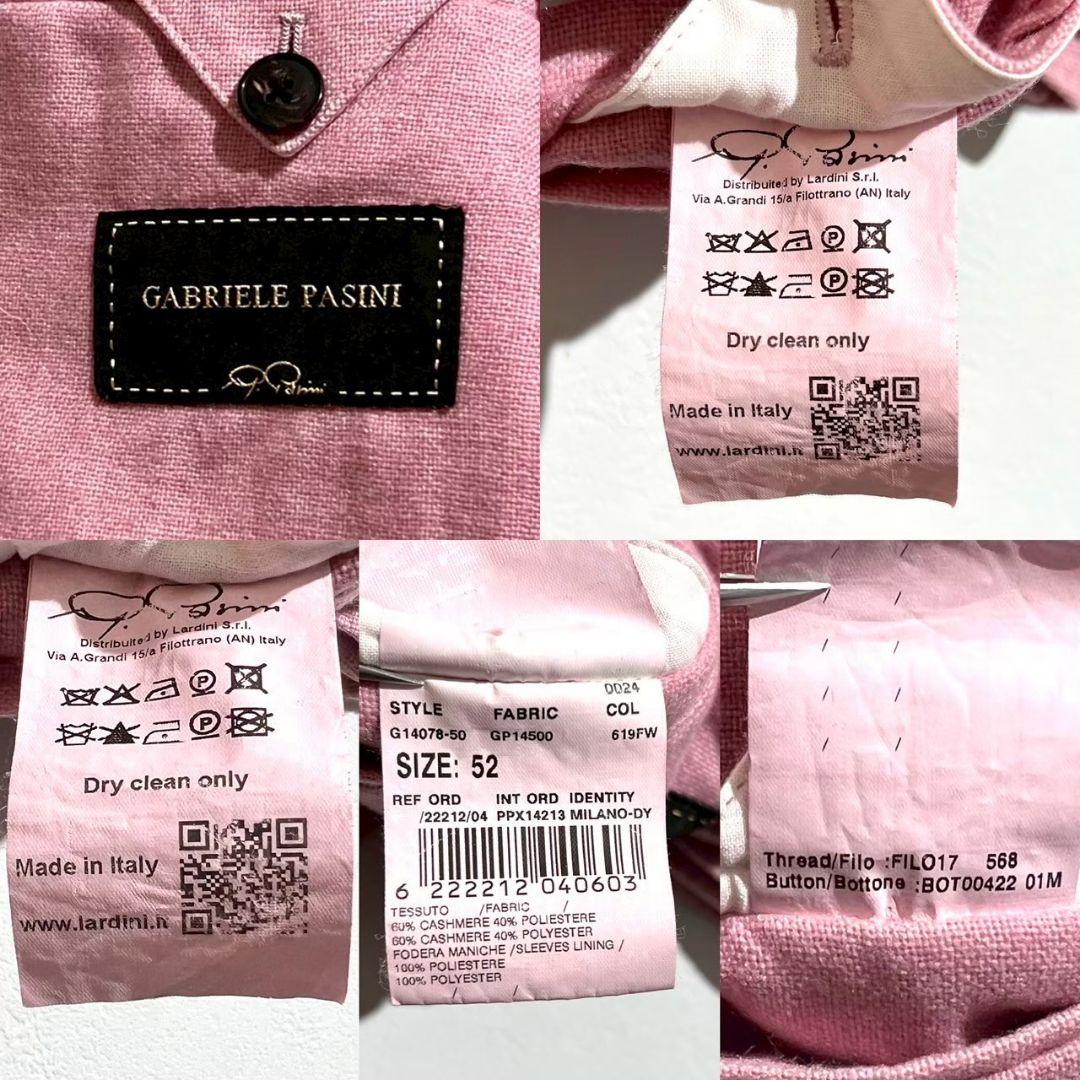美品！ガブリエルパジーニ カシミア混 本切羽 テーラードジャケット 希少52