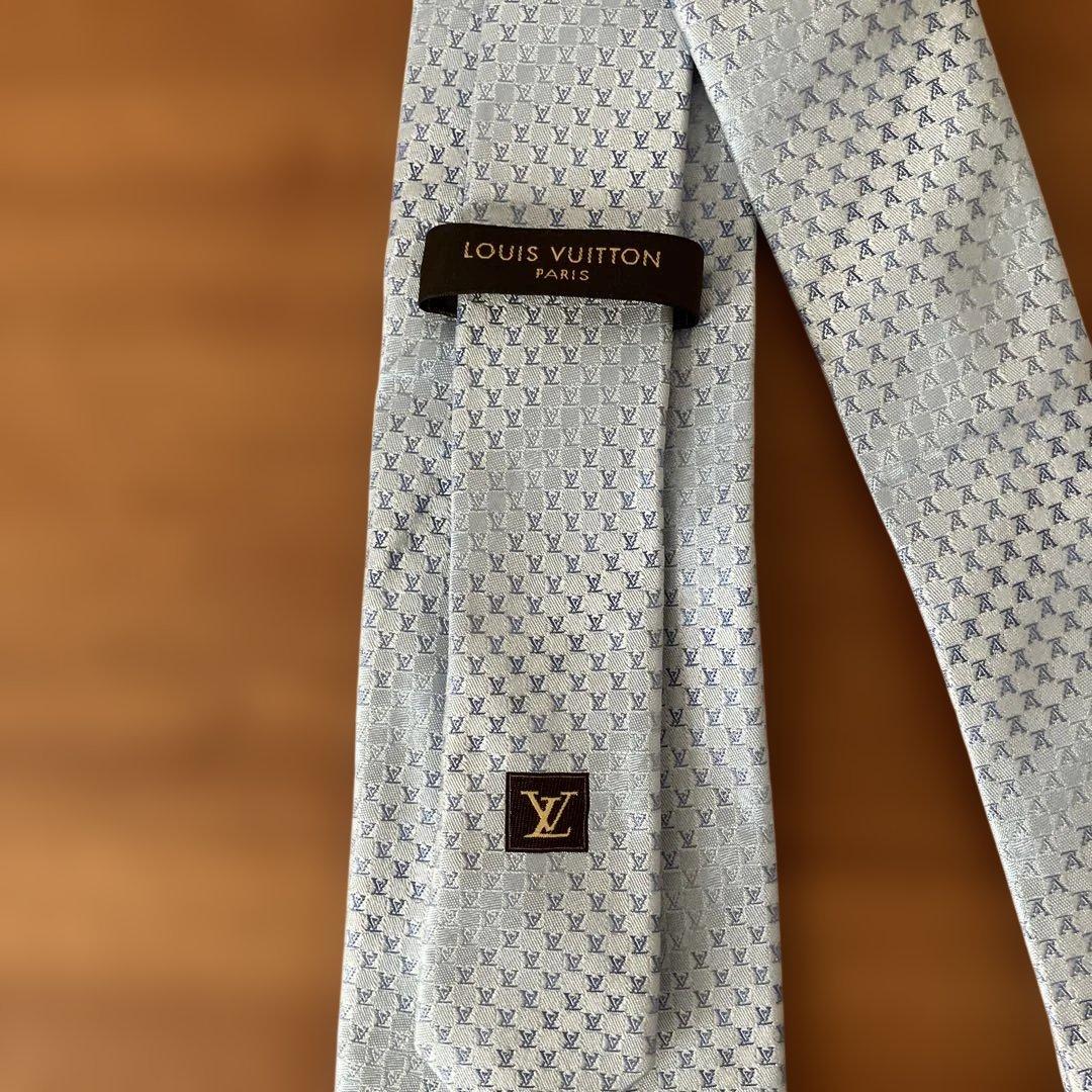 ★A★ Louis Vuitton ブルー系ネクタイ