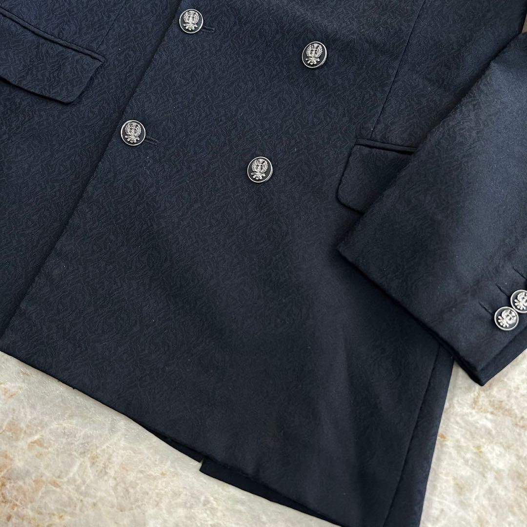 vintage ゴブラン織 総柄 デザイン ブラック フレア セットアップスーツ