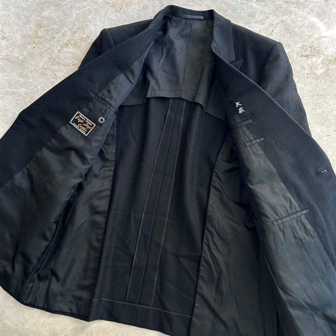 vintage ゴブラン織 総柄 デザイン ブラック フレア セットアップスーツ