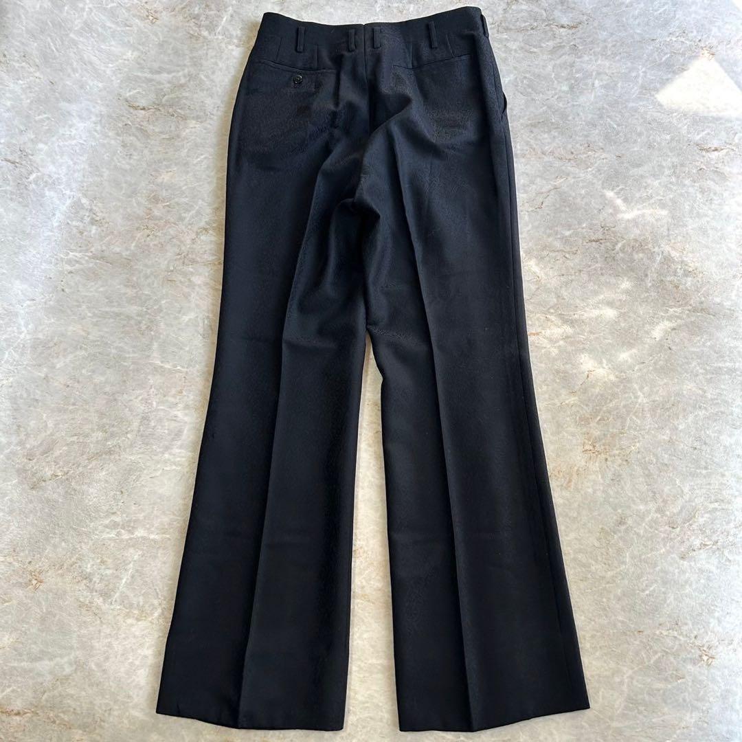 vintage ゴブラン織 総柄 デザイン ブラック フレア セットアップスーツ