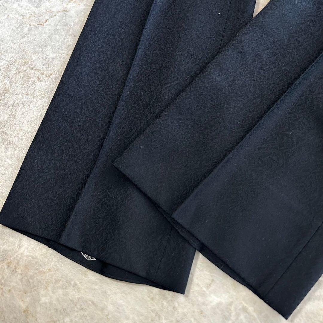 vintage ゴブラン織 総柄 デザイン ブラック フレア セットアップスーツ