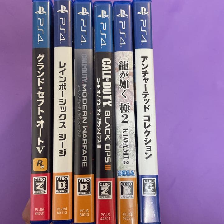 PS4 各種ソフト　バラ売りも可