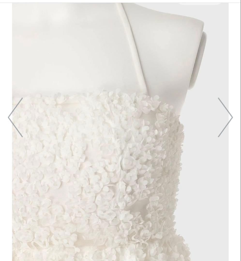 フラワーモチーフバルーンワンピース