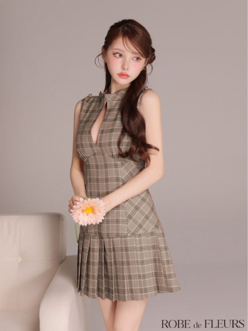 XSブラウン 3389 ローブドフルール　キャバドレスAngelR