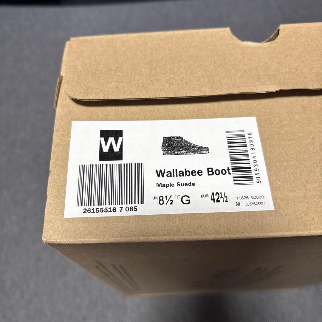 靴 Clarks wallabee boot maple suede