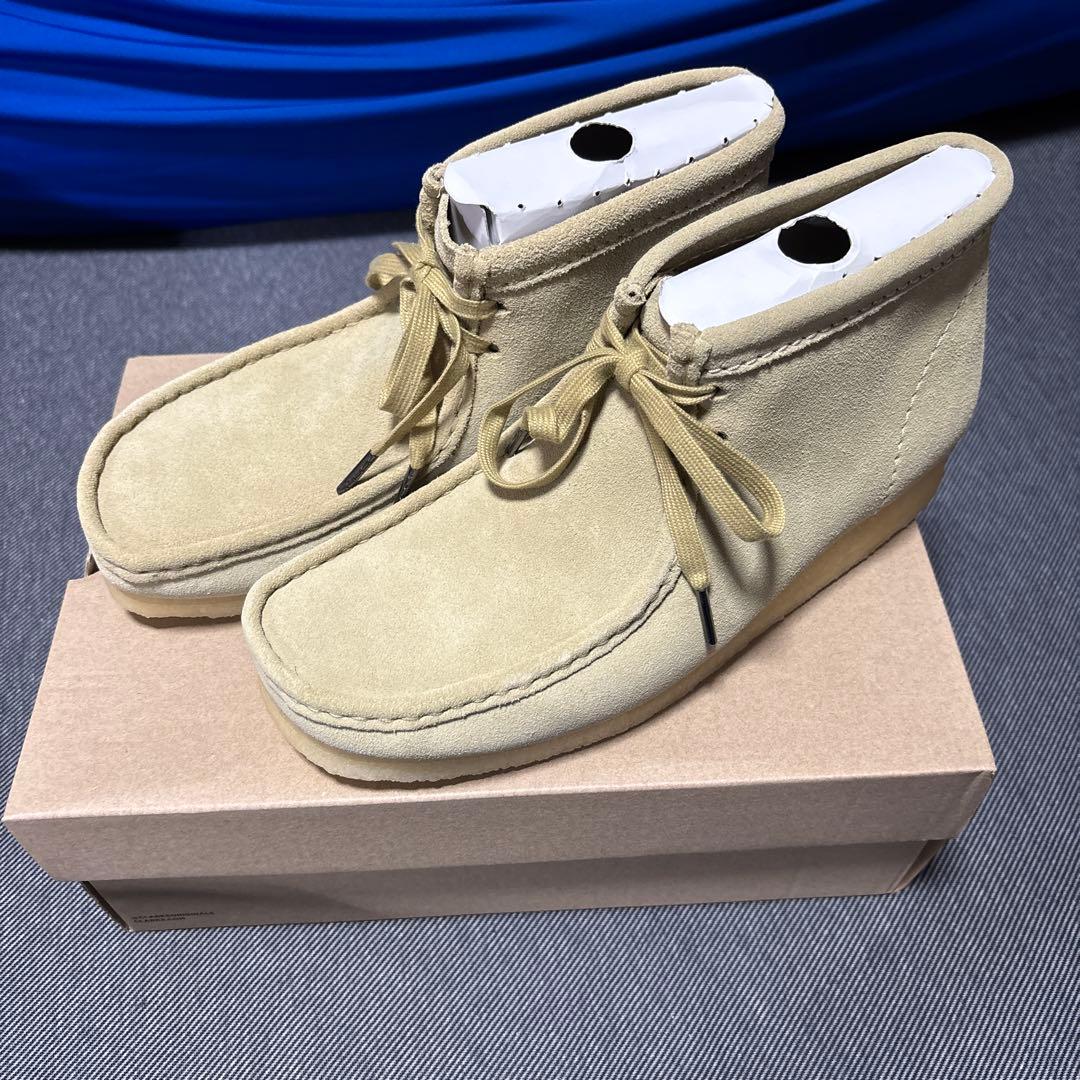 靴 Clarks wallabee boot maple suede