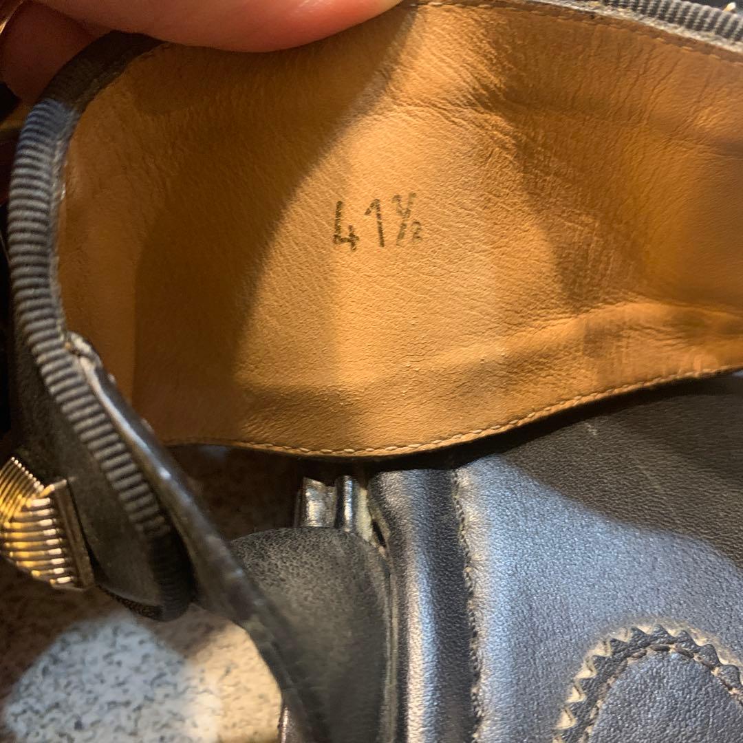 Christian Louboutinスタッズ＊ブラックレザーサンダル＊26.5