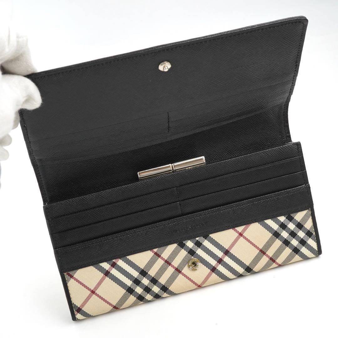 ✨新品未使用✨　Burberry 長財布　ノバチェック　チェック柄　キャンバス