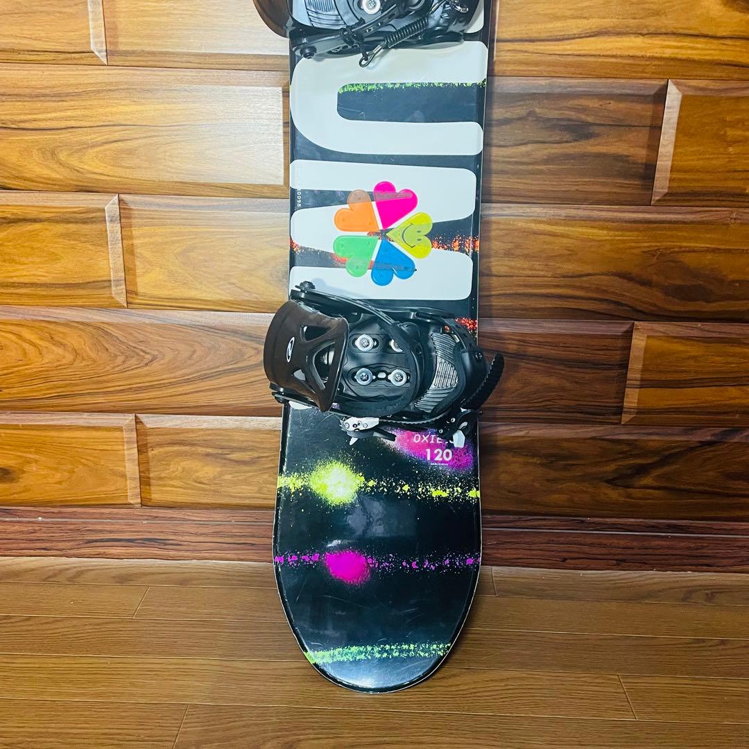美品 ZUMA 120cm スノーボード ジュニア 子供 バインディング ツマ