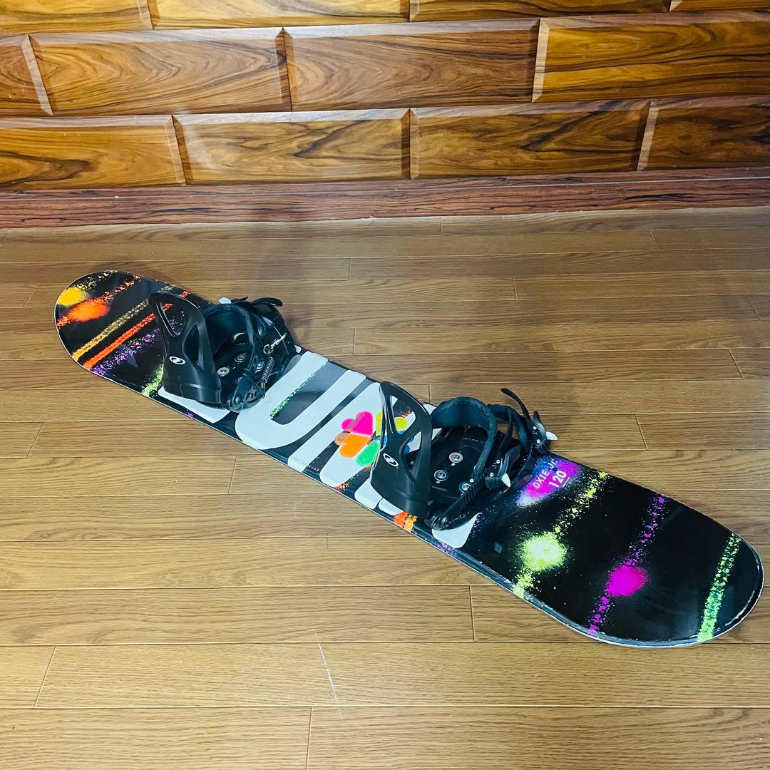 美品 ZUMA 120cm スノーボード ジュニア 子供 バインディング ツマ