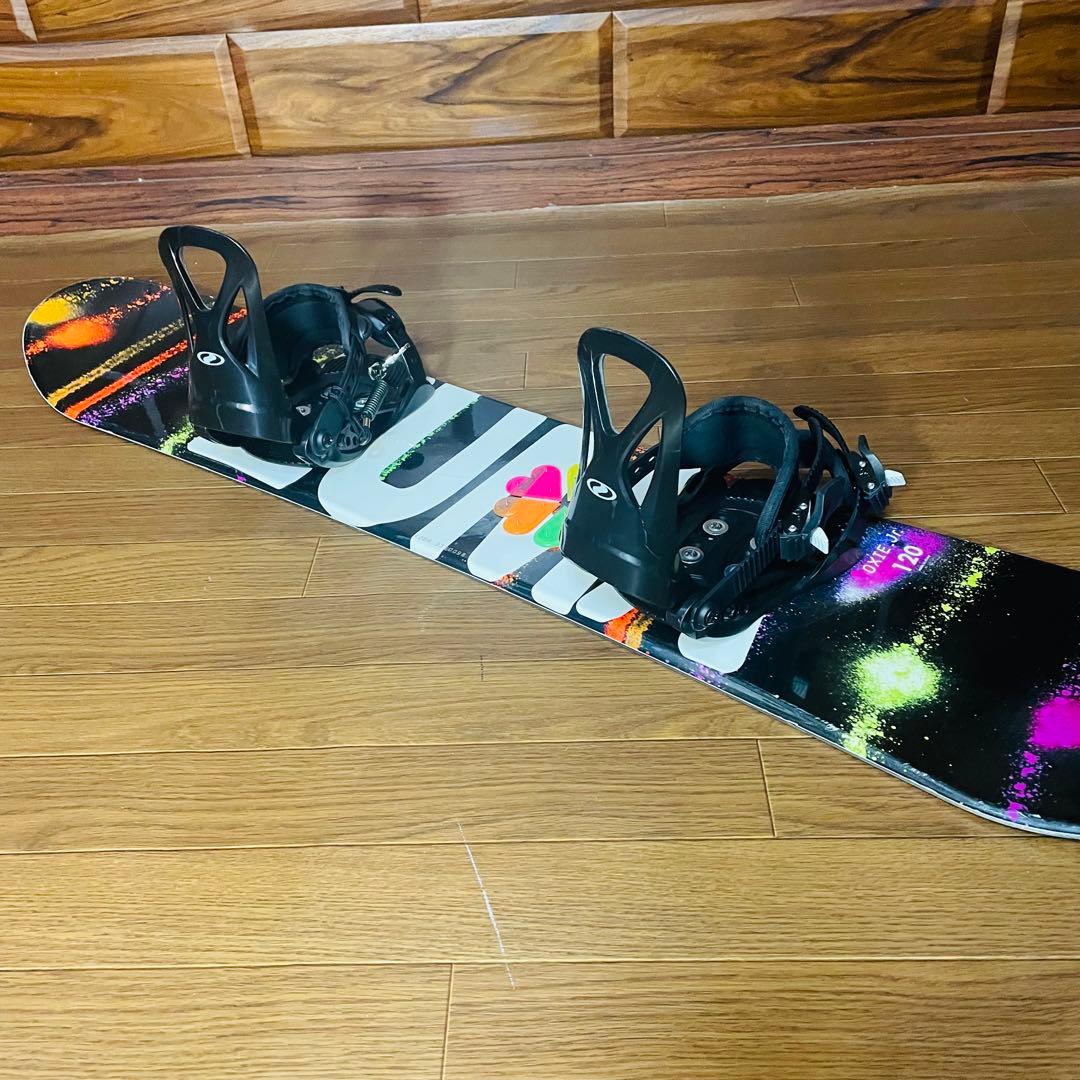 美品 ZUMA 120cm スノーボード ジュニア 子供 バインディング ツマ