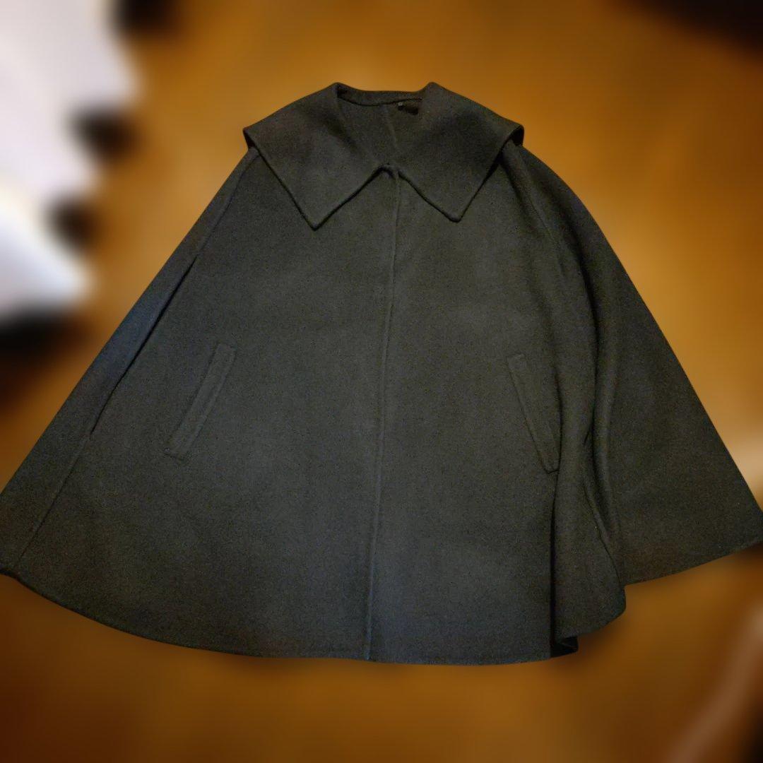 onward#Newansセーラーカラーダブルフェイスケープコートネイビー1