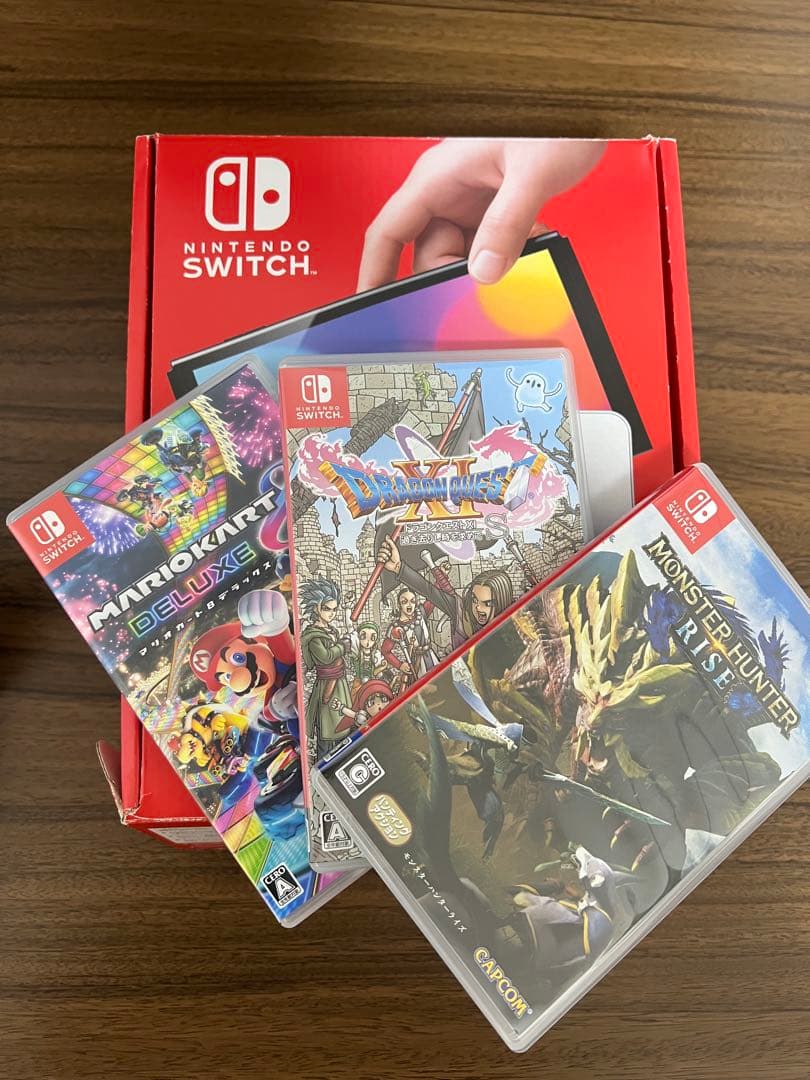 Nintendo Switch 有機ELモデル本体 + ゲーム3本セット