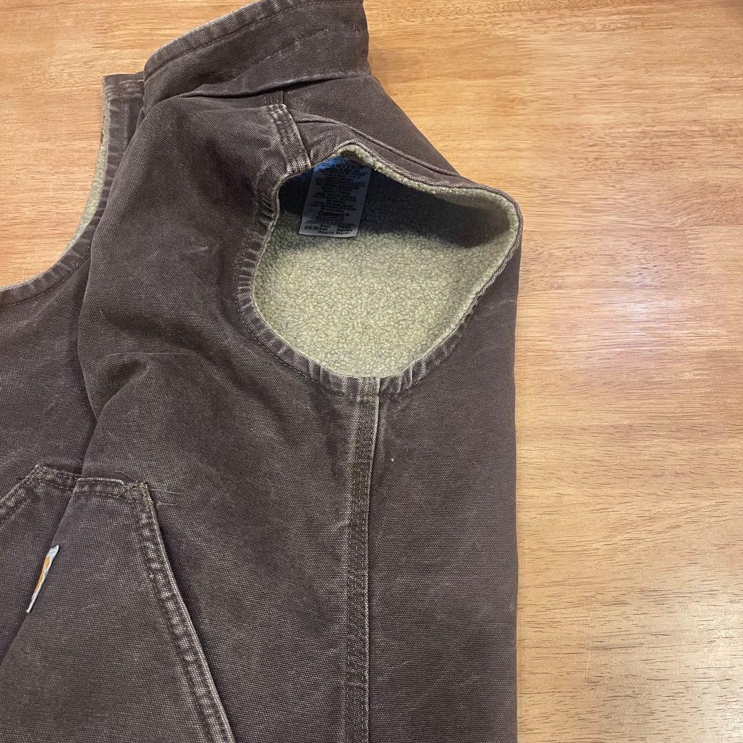 Carhartt　カーハート　ヴィンテージ　茶色　ブラウン　M USA ベスト
