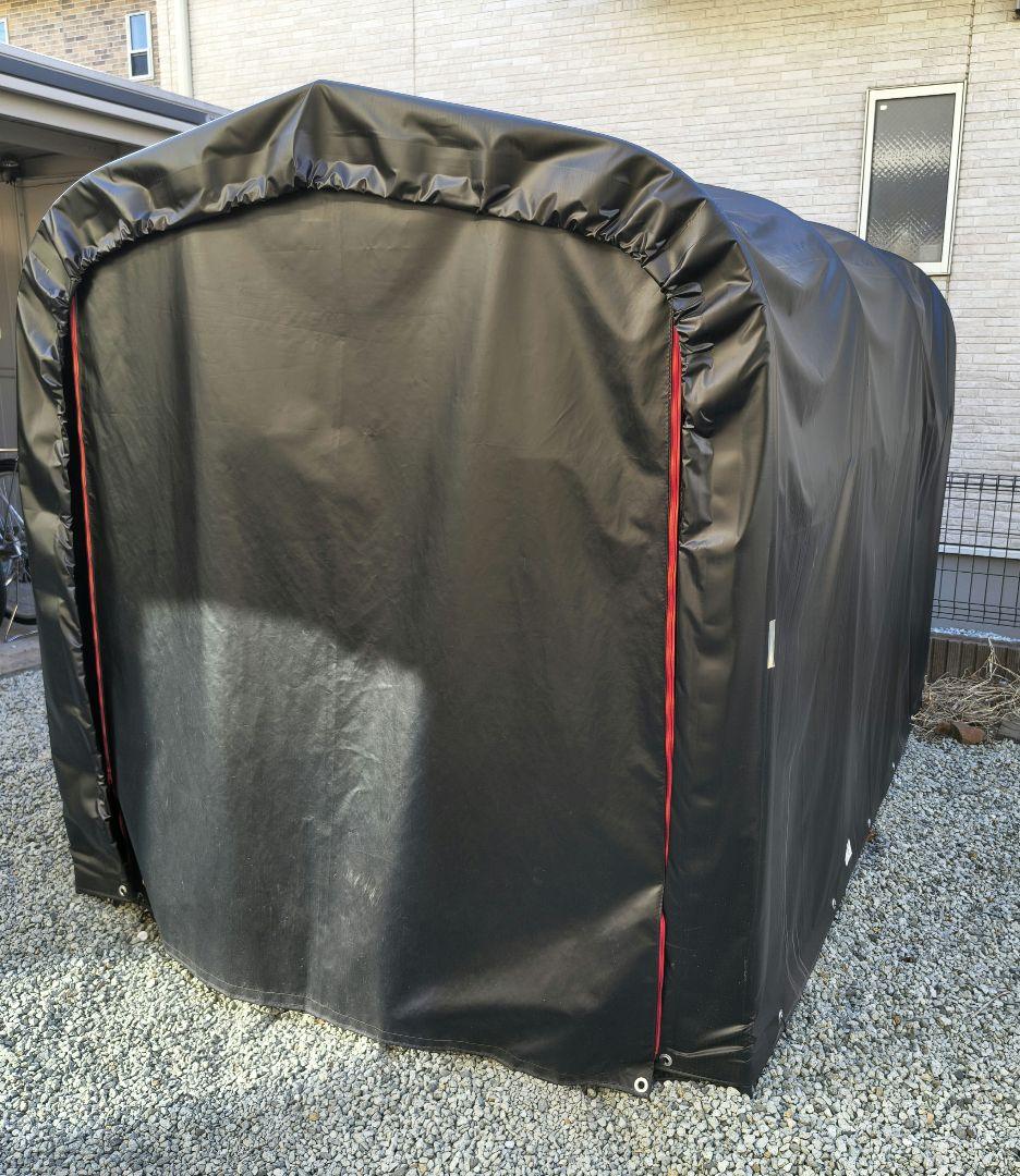 引き取り限定　南栄工業（南榮工業）　サイクルハウス　３台用　ブラック