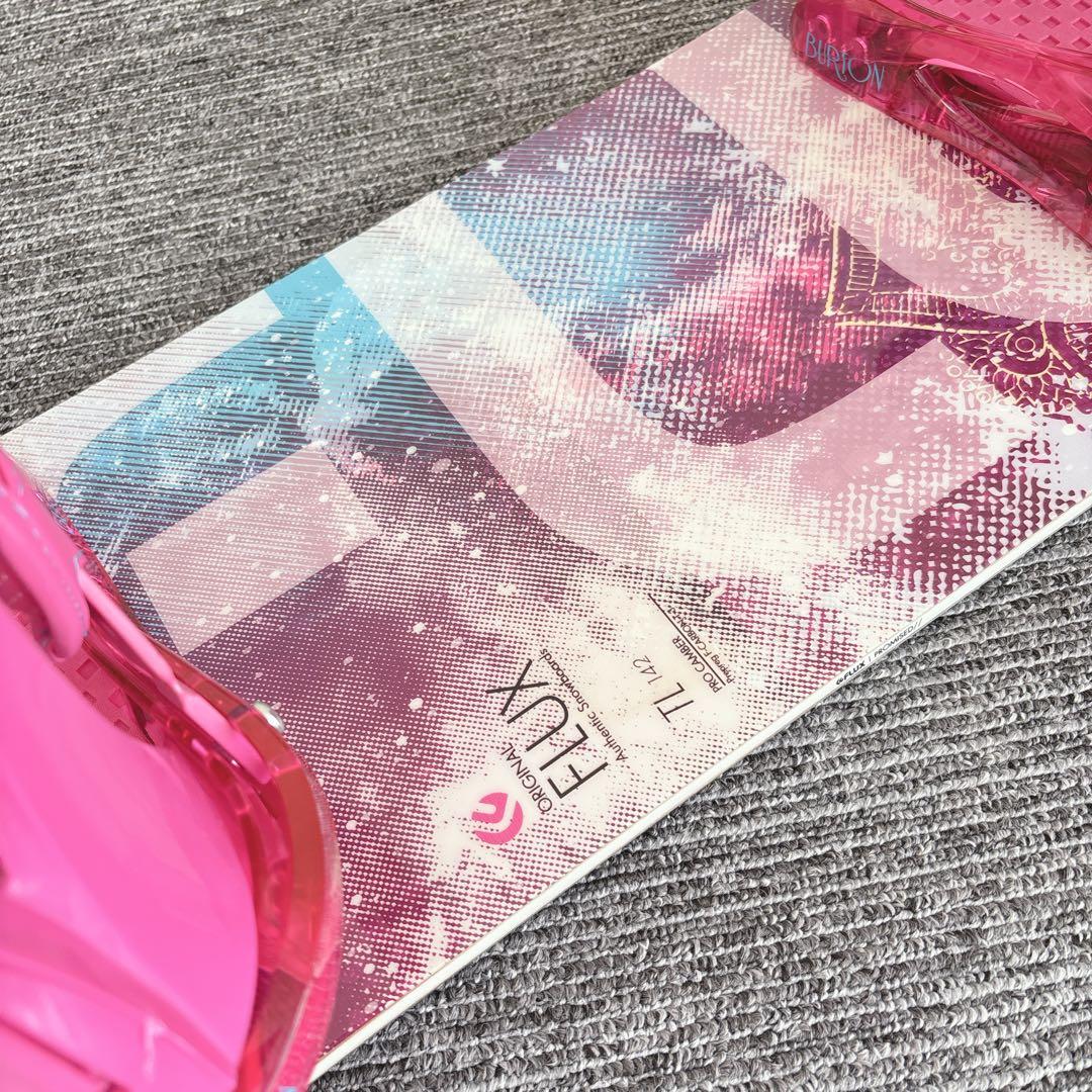 53美品❗️超豪華❗️FLUX/バートン レディース スノーボードセット★142cm
