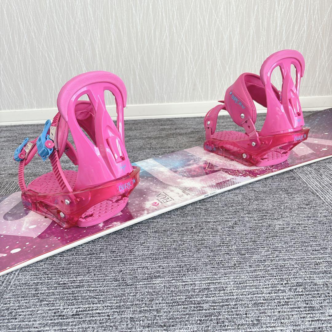 53美品❗️超豪華❗️FLUX/バートン レディース スノーボードセット★142cm
