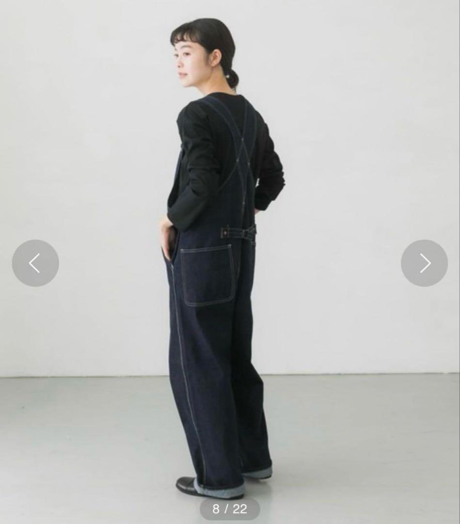 【新品タグ付き】かぐれ　デニムオーバーオール　インディゴ　サイズ1