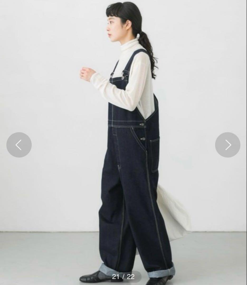 【新品タグ付き】かぐれ　デニムオーバーオール　インディゴ　サイズ1