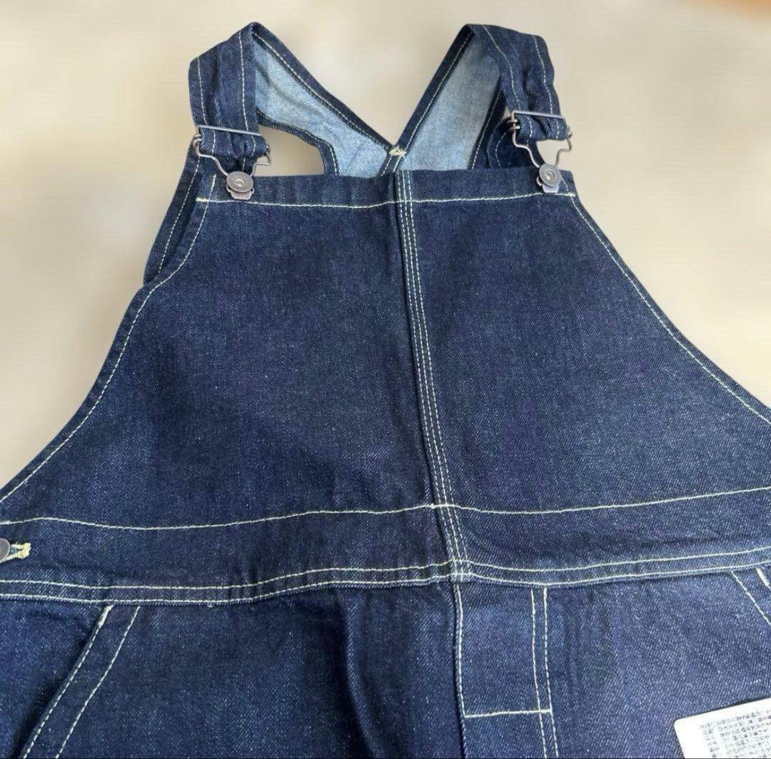 【新品タグ付き】かぐれ　デニムオーバーオール　インディゴ　サイズ1