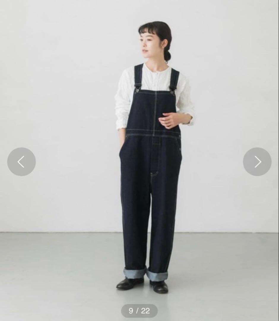 【新品タグ付き】かぐれ　デニムオーバーオール　インディゴ　サイズ1