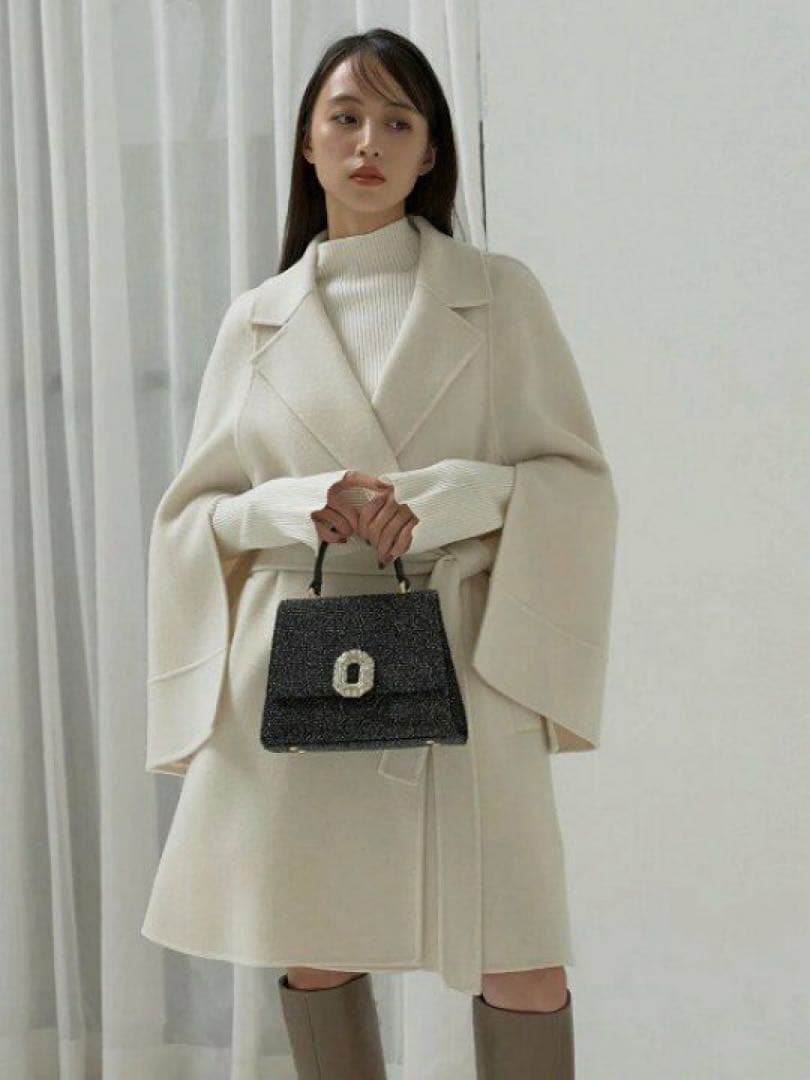 新品 snidel スナイデル リバーフレアコート 秋冬 ウール　クリスマス