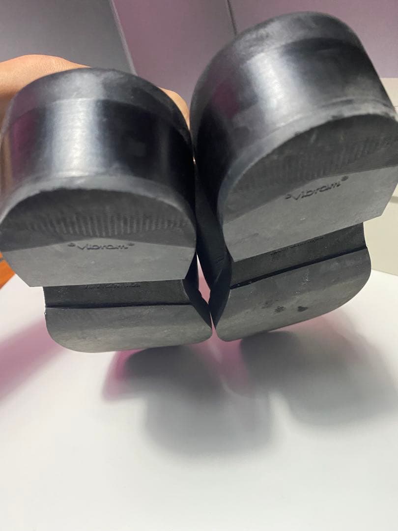 靴 Eckhaus Latta zoe clog m black leather