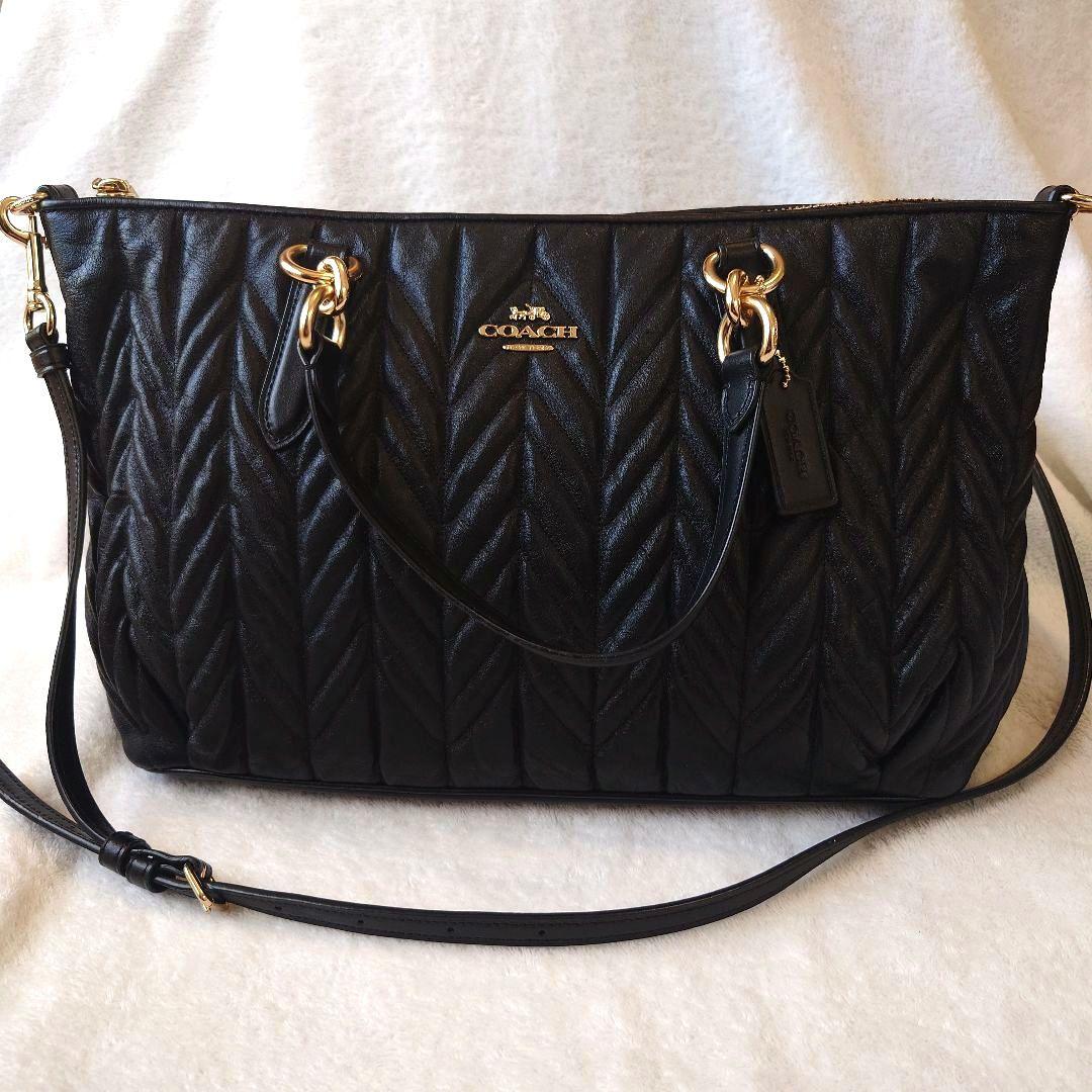 COACH コーチ 2way　レザー ショルダーバッグ