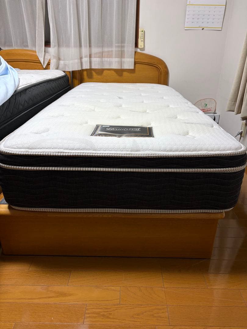 シモンズ Beautyrest ポケットコイル シングルマットレス 使用少